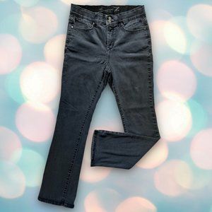 Seven7 Women’s High Rise Dark Gray Slim Bootcut Denim Jeans Size 10